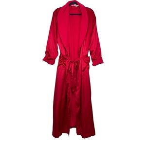 Victoria's Secret Fleece-Lined Satin Robe
